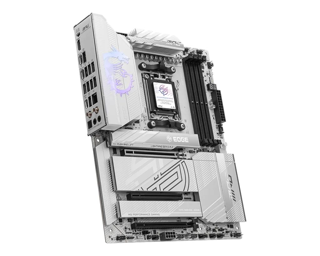 Материнская плата MSI MPG X870E EDGE TI WIFI [AM5, AMD X870E, 4xDDR 5, 4xM.2, 3xPCI-E x16, Standard-ATX]