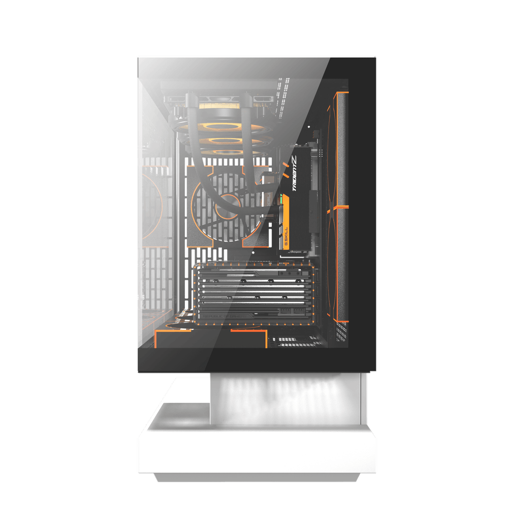 Корпус darkFlash F1 (DF-F1-WH) [Mini Tower, 6 x 120 мм ARGB, Белый]