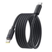 Интерфейсный кабель Baseus Foamed Silicone Pro Magnetic USB-C to USB-C 100W Black 1m (E0426D00)