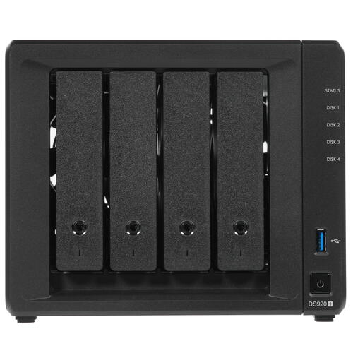 Сетевое хранилище Synology DS920+ 4xHDD NAS-сервер «All-in-1» (до 9-и ...