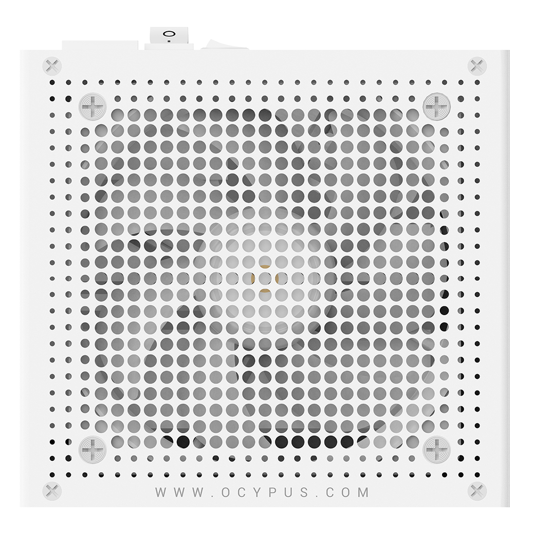 Блок питания Ocypus Delta P850 WH 850W (Delta-P850-B1FDWH025X-EU) [850 Вт, 80 PLUS Bronze, 8x SATA, 1 x 16 pin (12VHPWR), 3 x 6+2 pin PCIe, 2x 4+4 pin CPU, ATX]