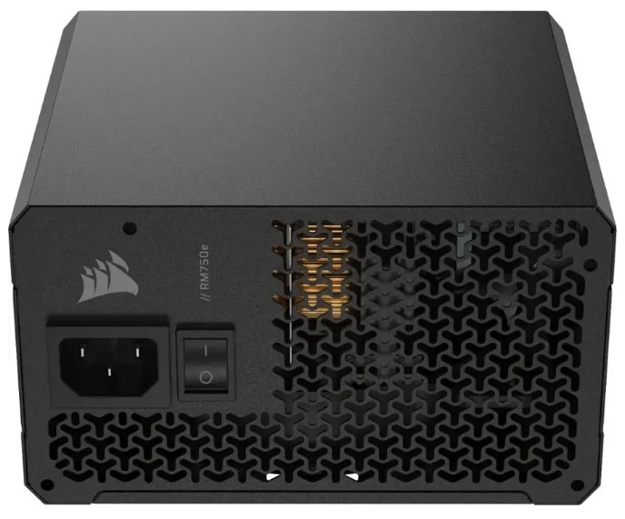Блок питания Corsair RM750e (CP-9020295-EU) [750 В, 80 PLUS Gold, 6x SATA, 1 x 16 pin (12VHPWR), 3 x 6+2 pin PCIe, 2x 4+4 pin CPU, ATX]