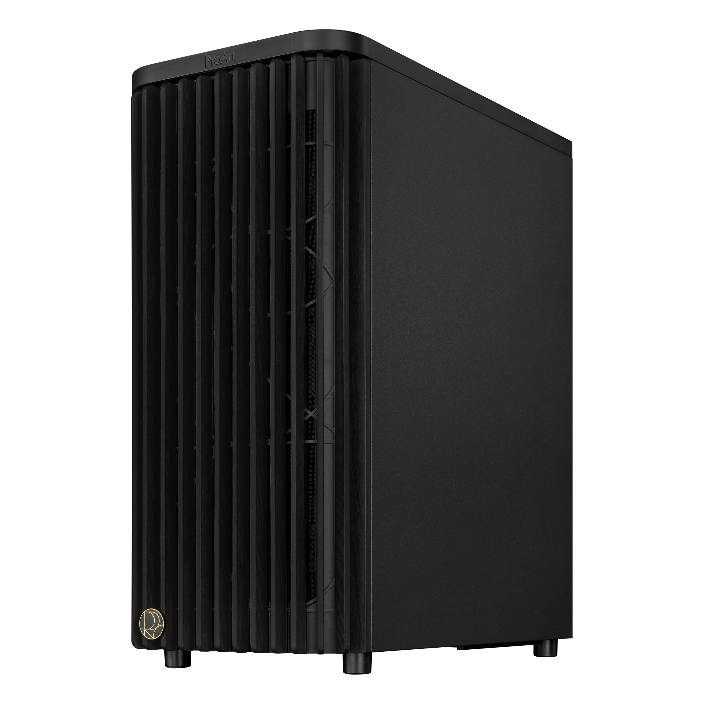 Корпус Asus PROART PA401 WOOD METAL (90DC00M0-B39010) [Midi Tower, 1 x 120 мм, 2 x 160 мм, черный]