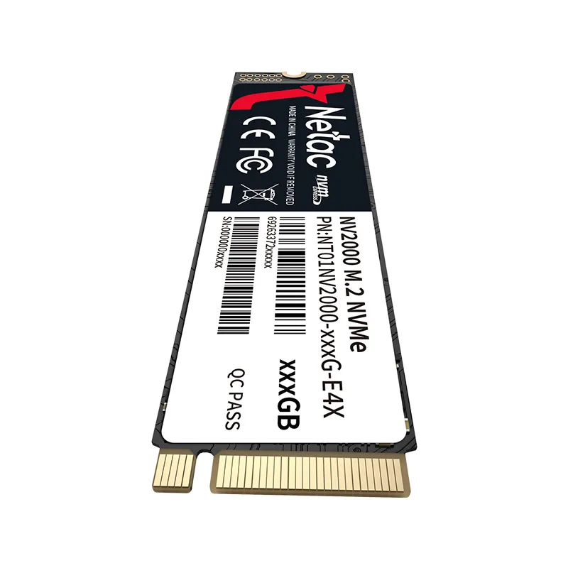 SSD накопитель Netac NV2000 (NT01NV2000-512-E4X) [512 ГБ, M.2 PCI-E, чтение: 2500 МБ/с, запись: 1950 МБ/с, 3D V-NAND]