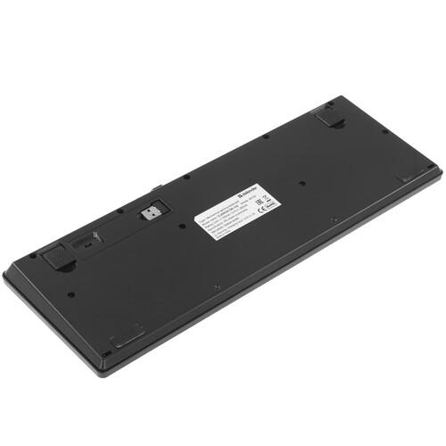 Клавиатура Defender Cleikos GK-135 (45135) [механическая, проводная + беспроводная, RGB подсветка, Outemu Brown, черная]