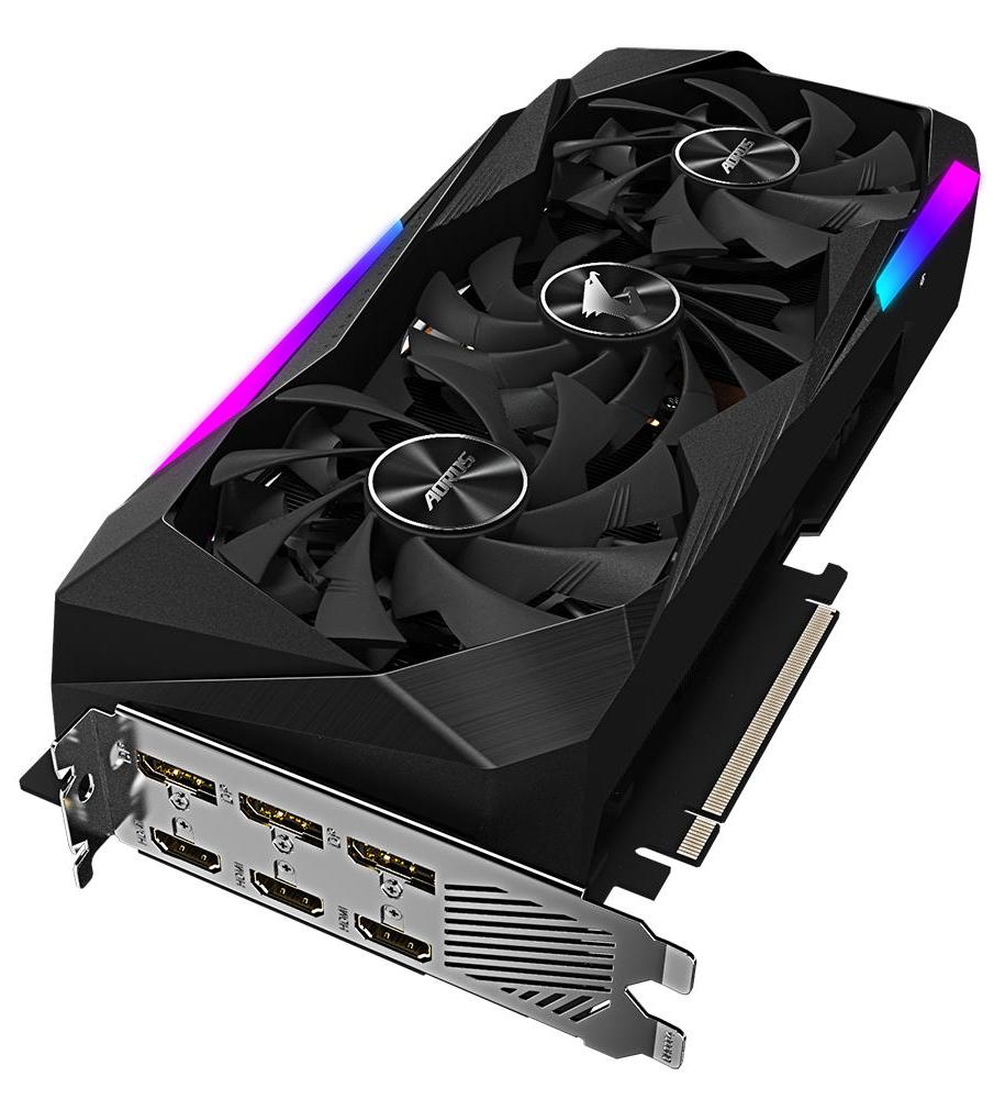 Видеокарта Gigabyte AORUS GeForce RTX 3070 MASTER (GV-N3070AORUS M-8GD) [8 ГБ, GDDR6, 256 бит