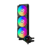 Система охлаждения PCCooler DA360 ARGB BK, TDP - 300 Вт, 120 мм, 1800 об/мин, 4 pin