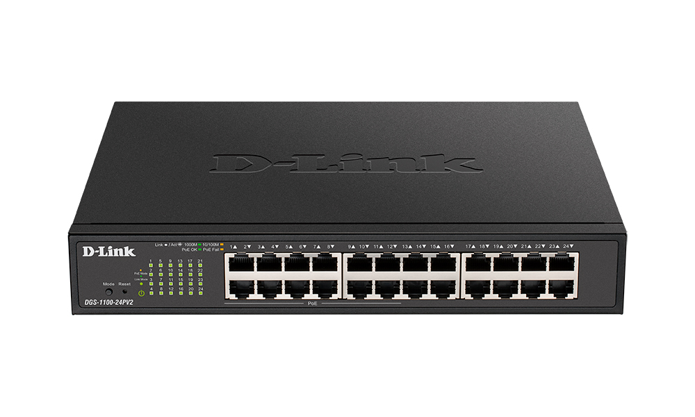Коммутатор D-Link DGS-1100-24PV2/A3A - купить в интернет-магазине Forcecom.kz Коммутатор D-Link DGS-1100-24PV2/A3A