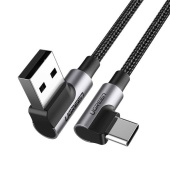 Кабель UGREEN US176, 20855 Angled USB 2.0 A to Type C