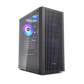 Корпус PCCooler MA100 MESH BK [Midi Tower, 3 х 120 мм, черный]