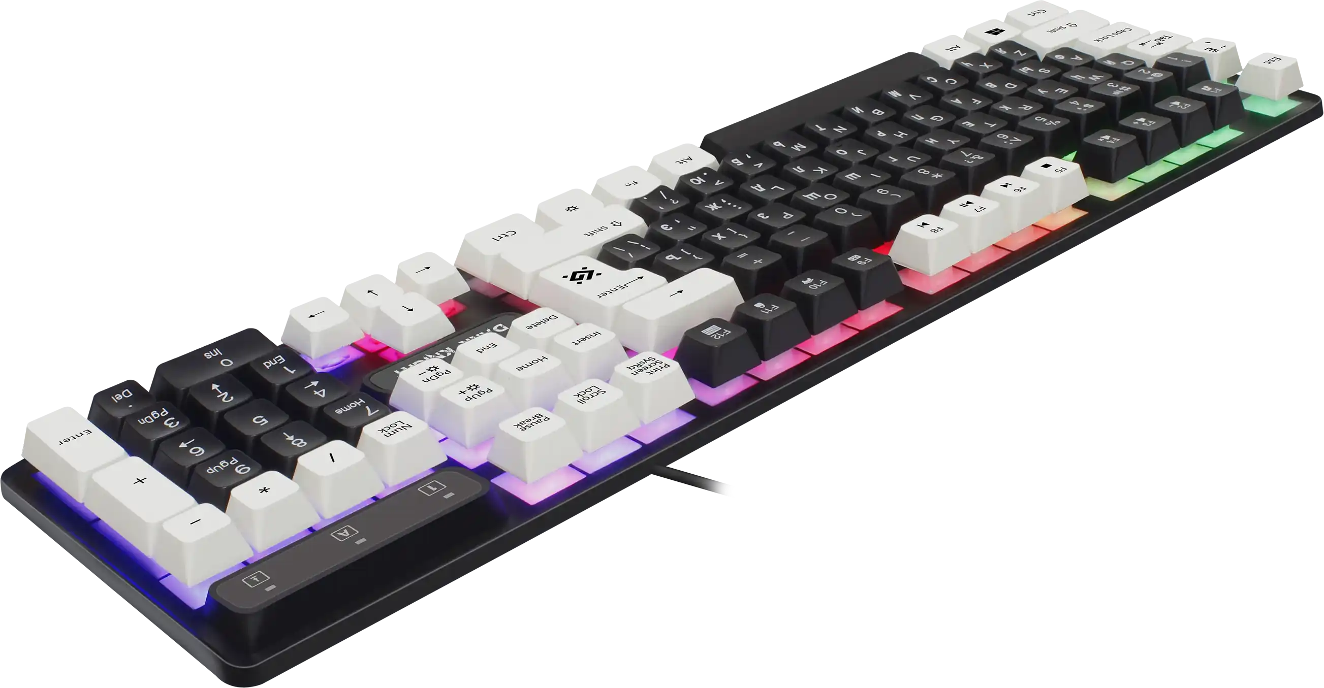 Клавиатура Defender Dark Knight GK-077 RU (45077), проводная, Белая