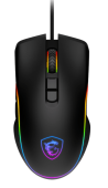 Мышь MSI FORGE GM300 [проводная, светодиодная, 7200 DPI, подсветка, черная]