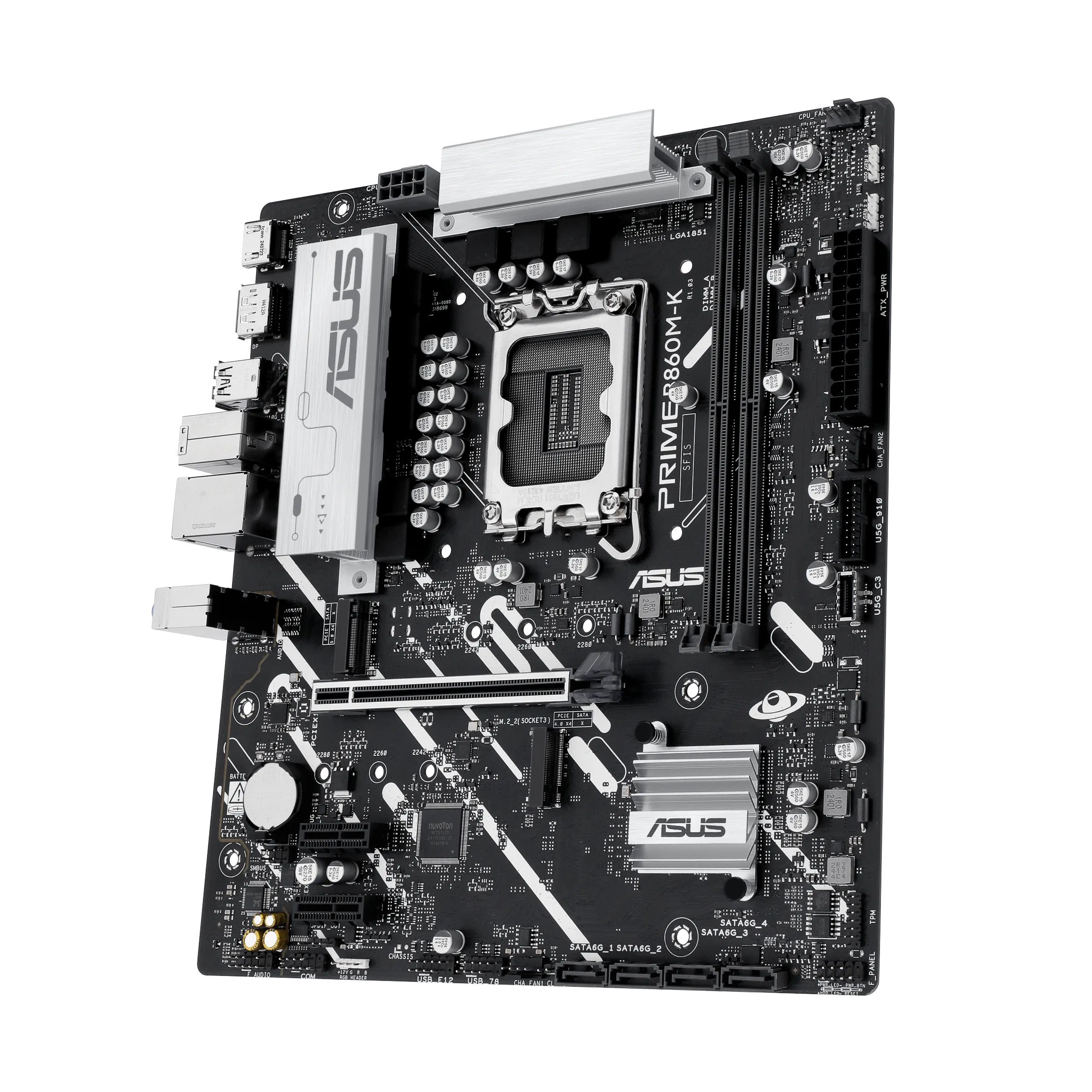 Материнская плата Asus PRIME B860M-K [LGA 1851, Intel B860, 2xDDR 5, 2xM.2, 1xPCI-E x16, Micro-ATX]