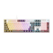 Клавиатура Defender Dasher GK-472 (45472) [мембранная, проводная, RGB подсветка, белая]