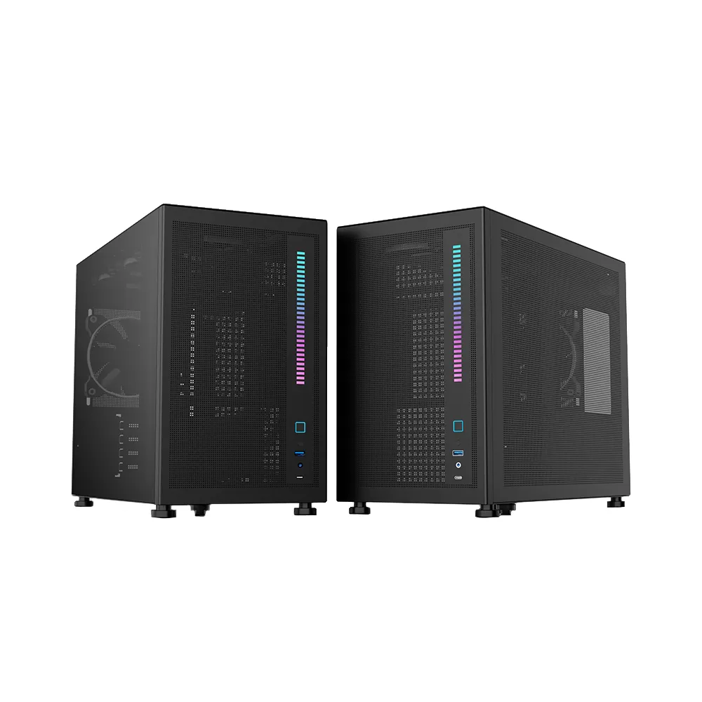 Корпус 1stPlayer Mi6 [Mini Tower, Без вентиляторов, черный]