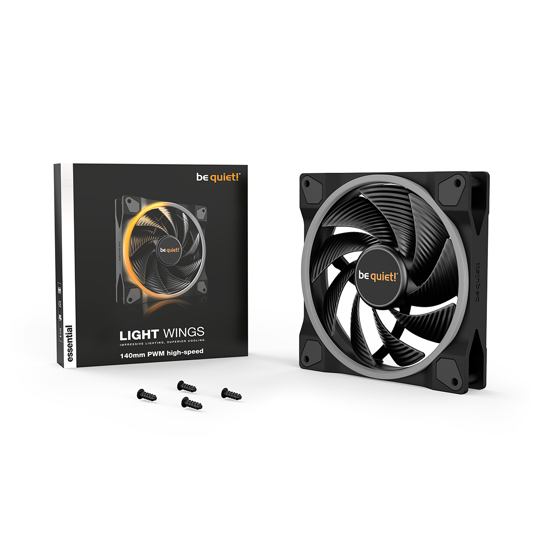 Вентилятор для компьютерного корпуса Be quiet! Light Wings 140mm PWM high-speed ARGB [BL075]