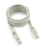 Патч-корд Cablexpert PP12-2M, серый Cable Patch cord UTP 5e-Cat 2 m