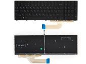 Клавиатура для ноутбука HP ProBook 650 G4/ 655 G4, RU, рамка, подсветка, черная