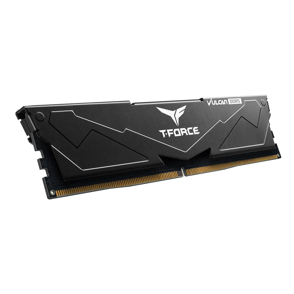 Комплект оперативной памяти Team Group VULCAN DDR5 DESKTOP MEMORY BLACK (FLBD564G6000HC38ADC01) [64 ГБ, DDR 5, 6000 МГц, 1.35 В, KIT]
