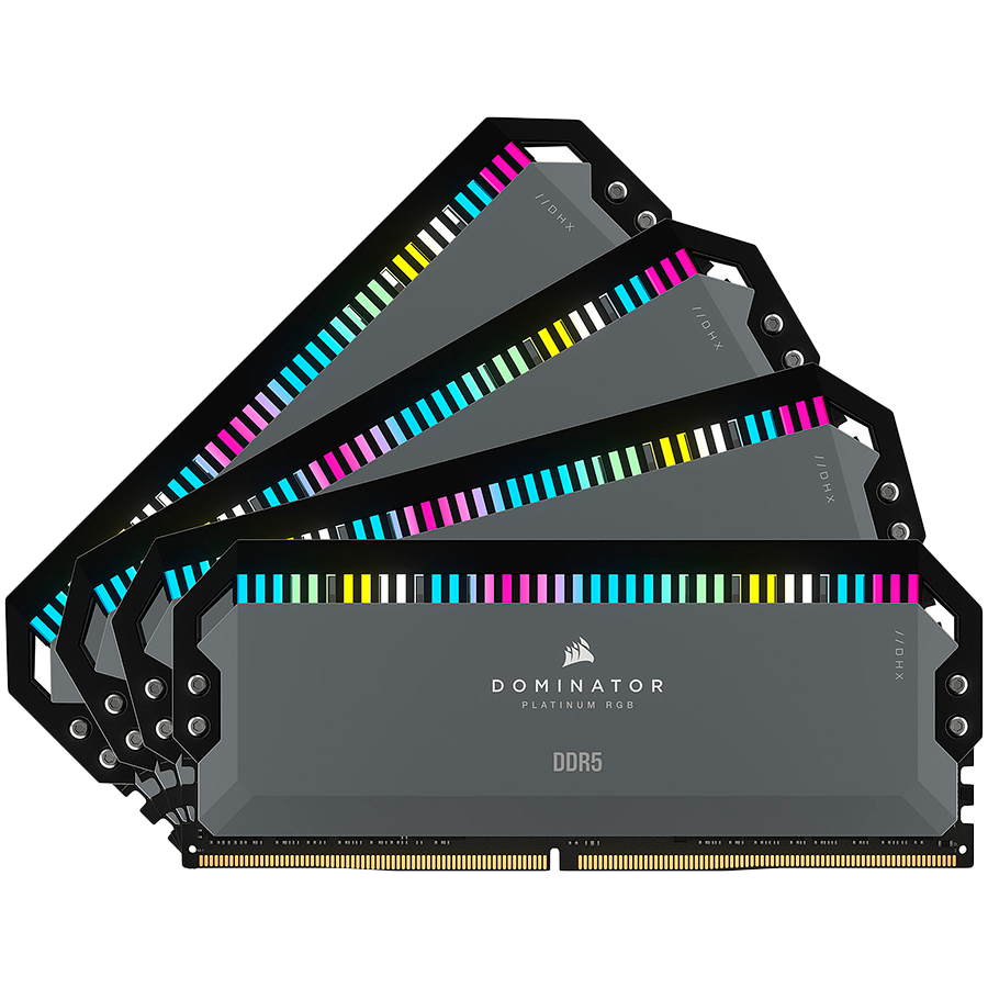 Комплект оперативной памяти Corsair DOMINATOR PLATINUM RGB (CMT64GX5M4B5600Z36) [64 ГБ, DDR 5, 5600 МГц, 1.25 В, подсветка, KIT]