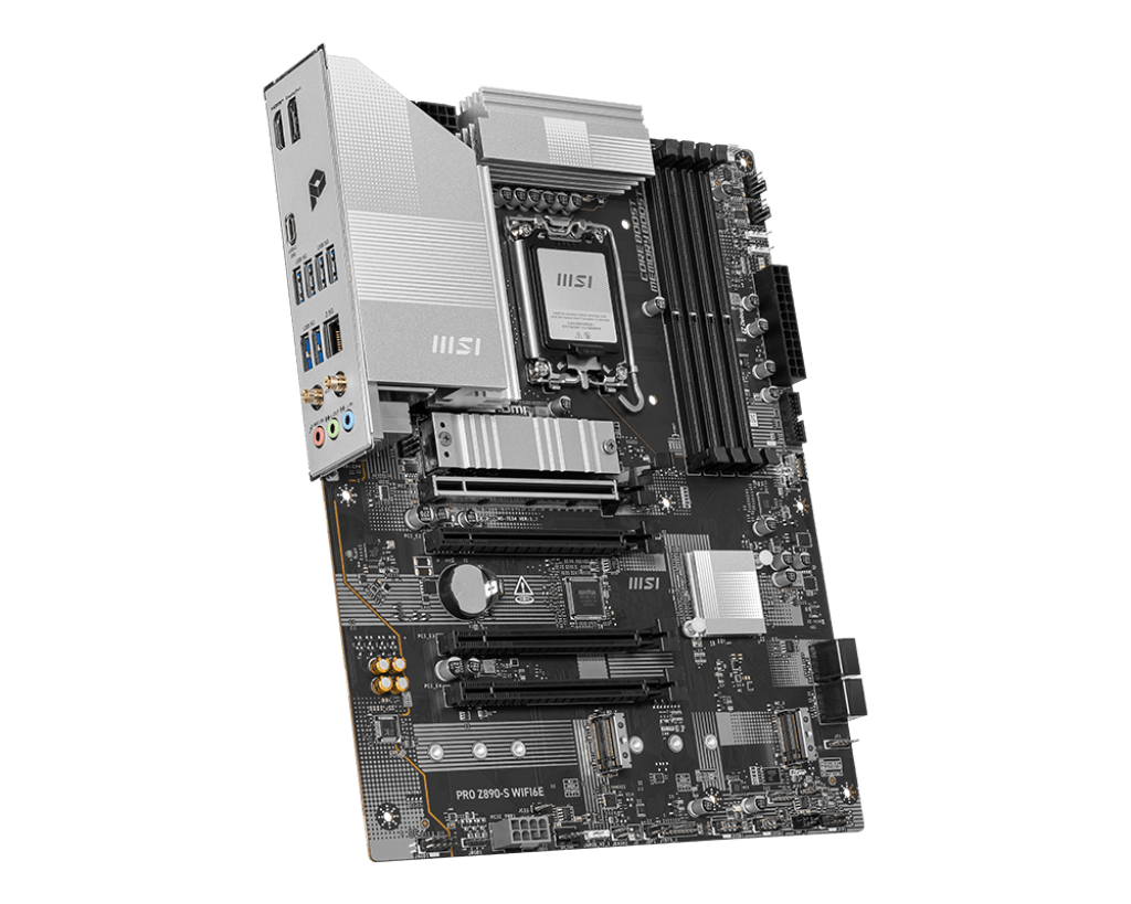 Материнская плата MSI PRO Z890-S WIFI6E LGA1851 4xDDR5 4xSATA3 RAID 3xM.2 HDMI DP Type-C ATX