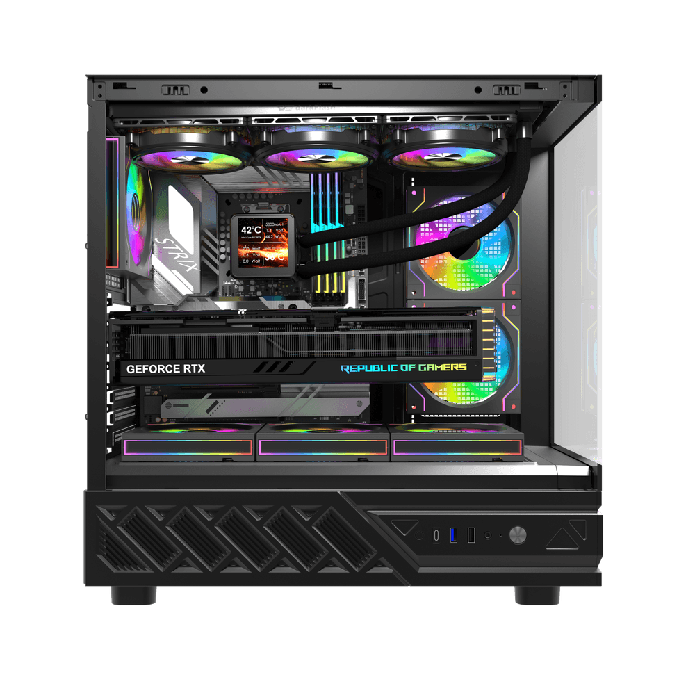 Корпус darkFlash DS950 (DF-DS950-BK) [Midi Tower, 6 x 120 мм ARGB, Черный]