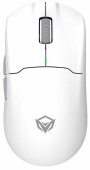 Мышь MeeTion GW39 (AIR GW39 WE+GREY) [проводная + беспроводная, светодиодная, 26000 DPI, 8000 Гц, белый]
