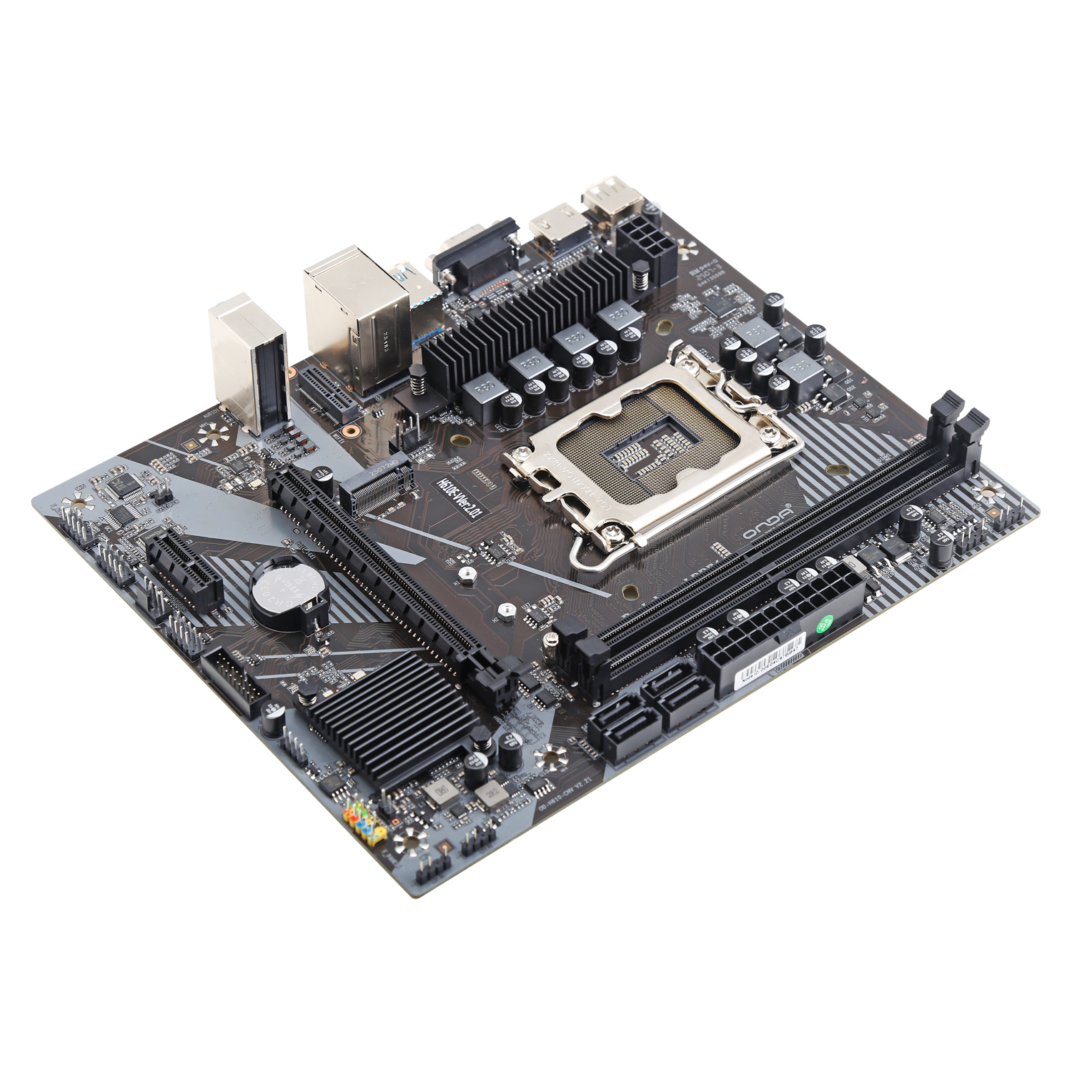 Материнская плата Onda H610E-V rev2.02 [LGA 1700, Intel H610, 2xDDR 4, 1xM.2, 1xPCI-E x16, Micro-ATX]