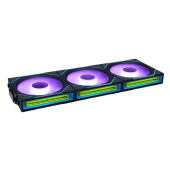 Комплект вентиляторов для корпуса Lian Li UNI FAN SL-INF WIRELESS 120 REV.BLADE 3x120 BLACK [120 мм, 2200 об/мин, 69,7 CFM, 32,2 dBA, PWM]