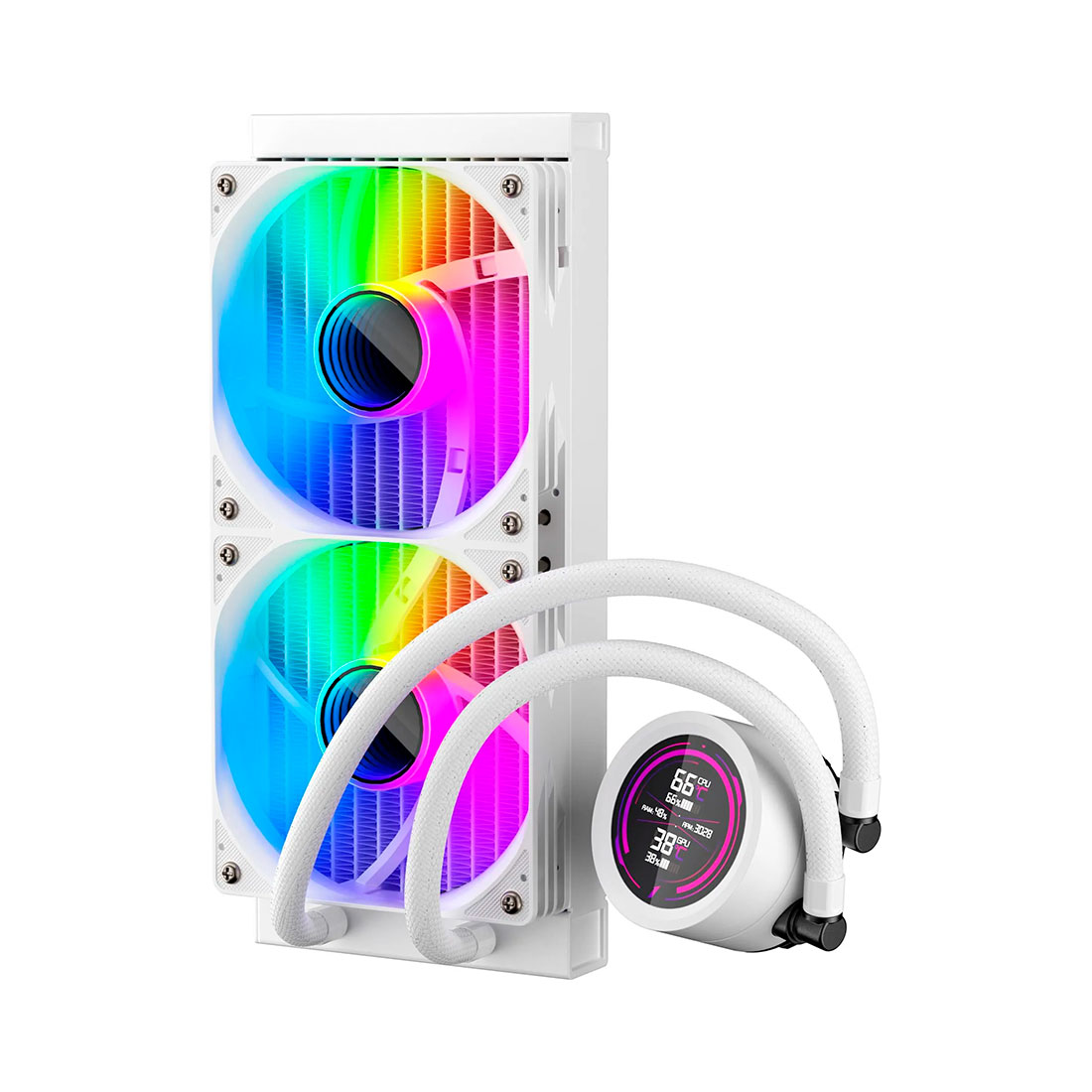 Система охлаждения 1stPlayer TS1 240 WHITE [120 мм, 1800 об/мин, 39 dB, 4 pin]