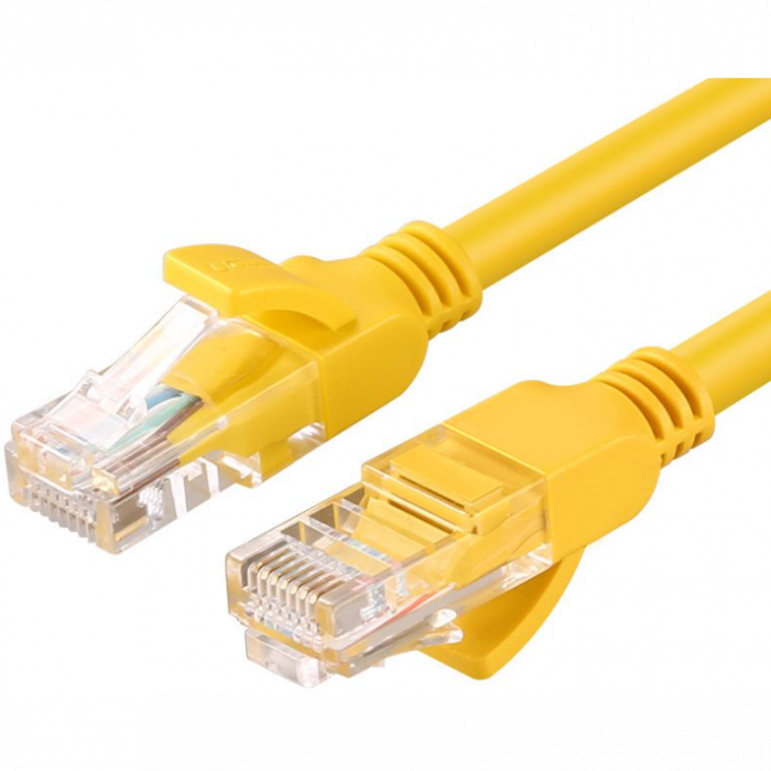 Патч-корд UGREEN NW103 (11230) 5-e Cat, U/UTP, 1m Желтый