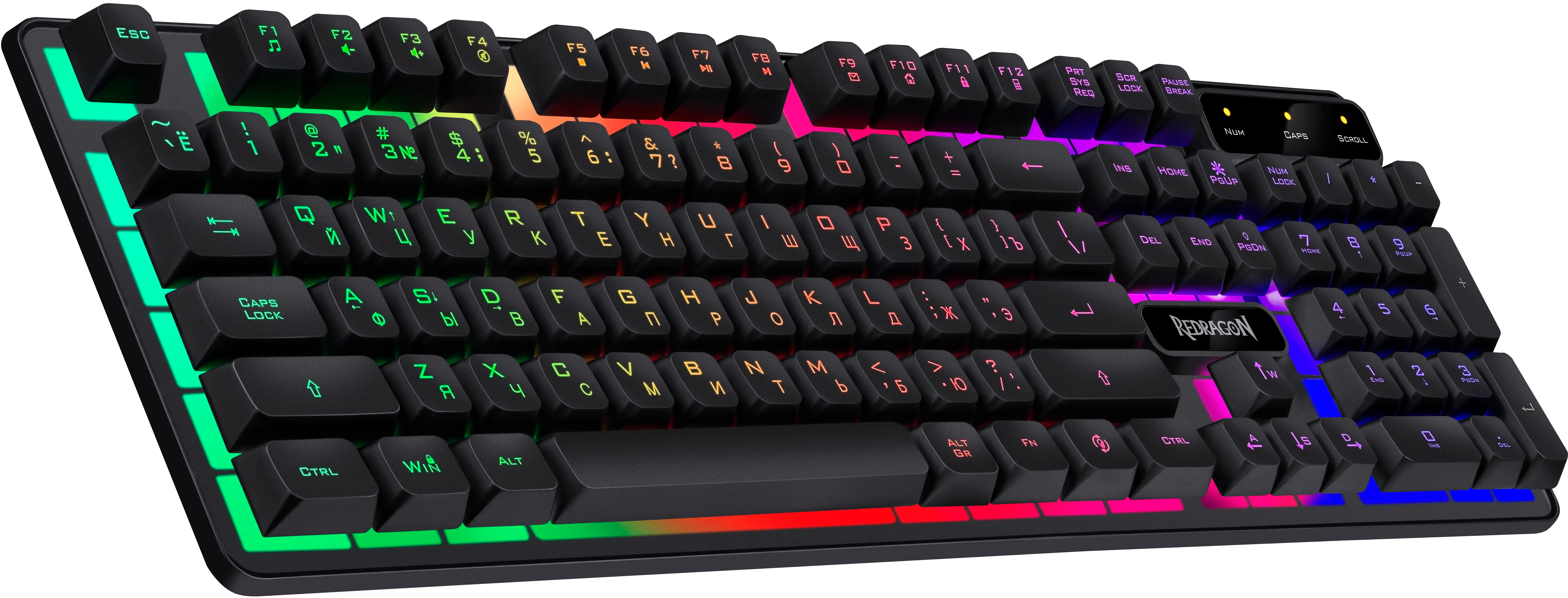 Клавиатура, мышь и наушники, USB,  Redragon S137 Черный KeyBoard + mouse+headphone, Black (72335)