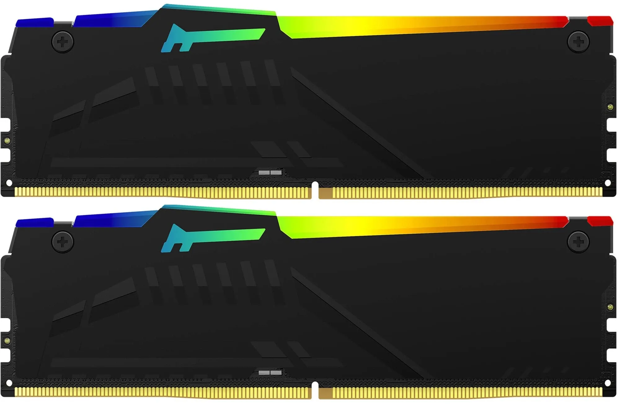 Комплект оперативной памяти Kingston Beast Black RGB (KF564C32BBEAK2-32) [32 ГБ, DDR 5, 6400 МГц, 1.4 В, подсветка, KIT]