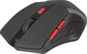 Мышь Defender Accura MM-275 (52276) [беспроводная, светодиодная, 1600 DPI, подсветка, черная]