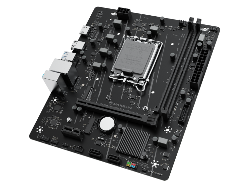 Материнская плата Maxsun Challenger H610M-H (MS-Challenger H610M-H) [LGA 1700, Intel H610, 2xDDR 4, 1xM.2, 1xPCI-E x16, Micro-ATX]