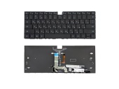 Клавиатура для ноутбука Huawei Matebook X EUL-W19P, RU, подсветка, без рамки, черная