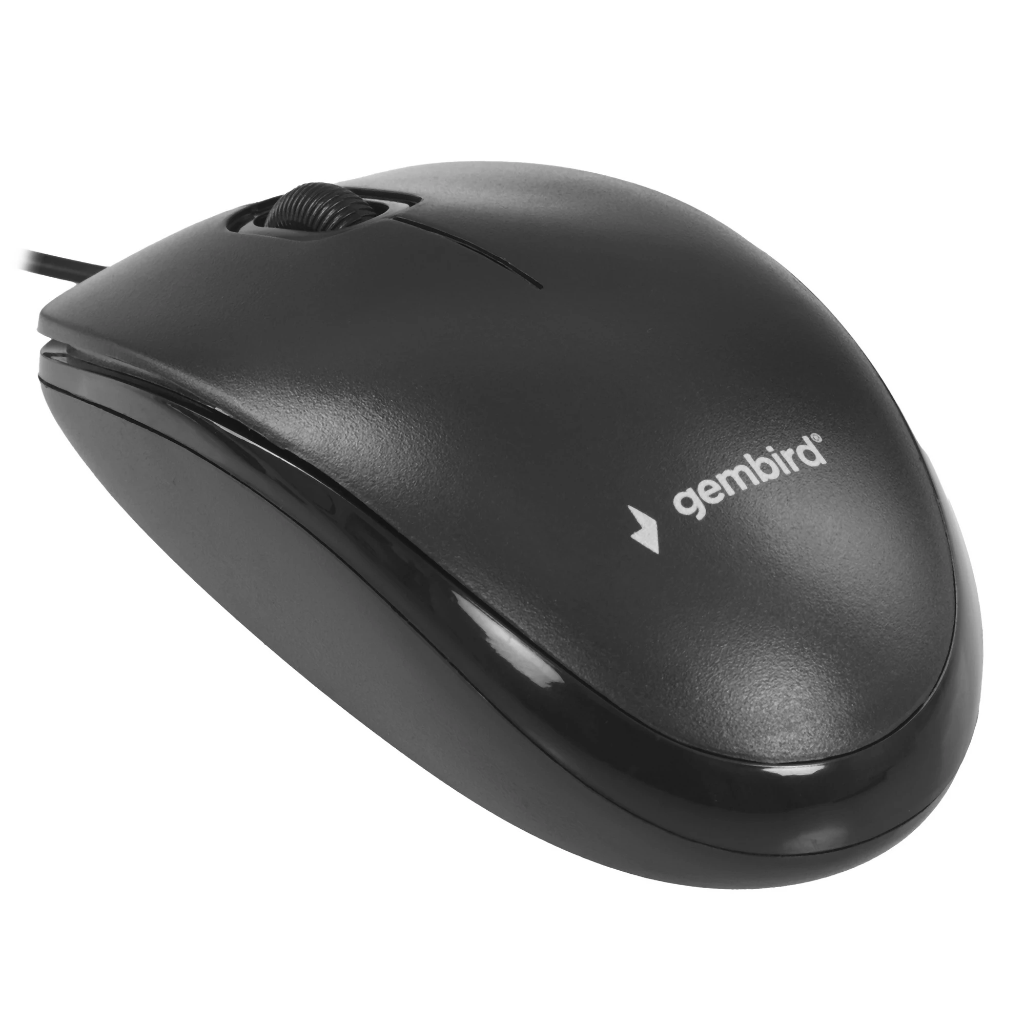 Мышь Gembird MOP-200 [проводная, светодиодная, 1000 DPI, черная]