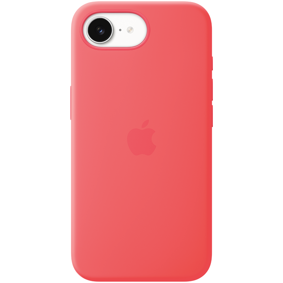 iPhone 17e Silicone Case with MagSafe - Bright Guava,Model A3646