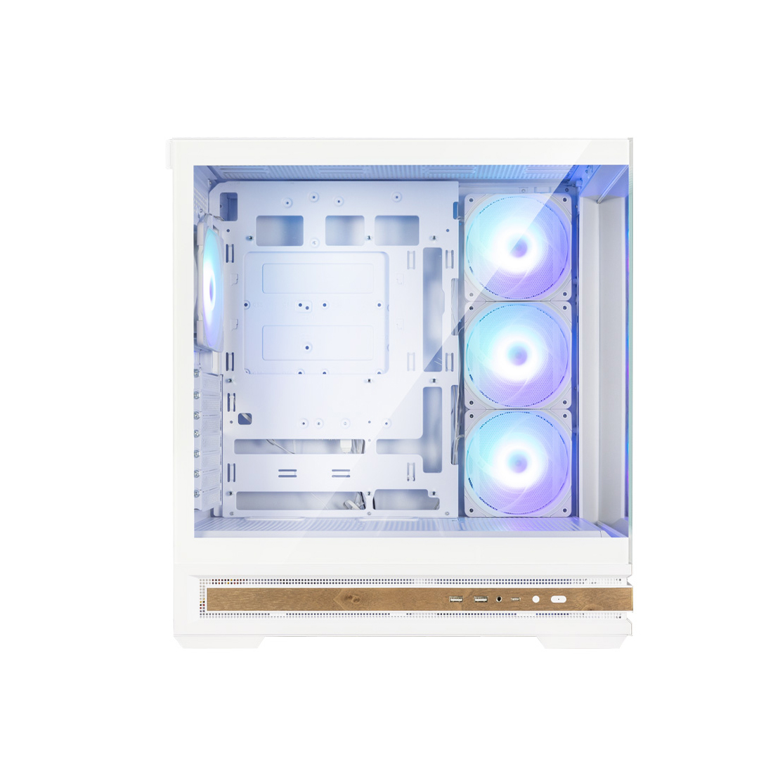Корпус Zalman P40 NAMU White [Midi Tower, 3 x 120 мм, белый]