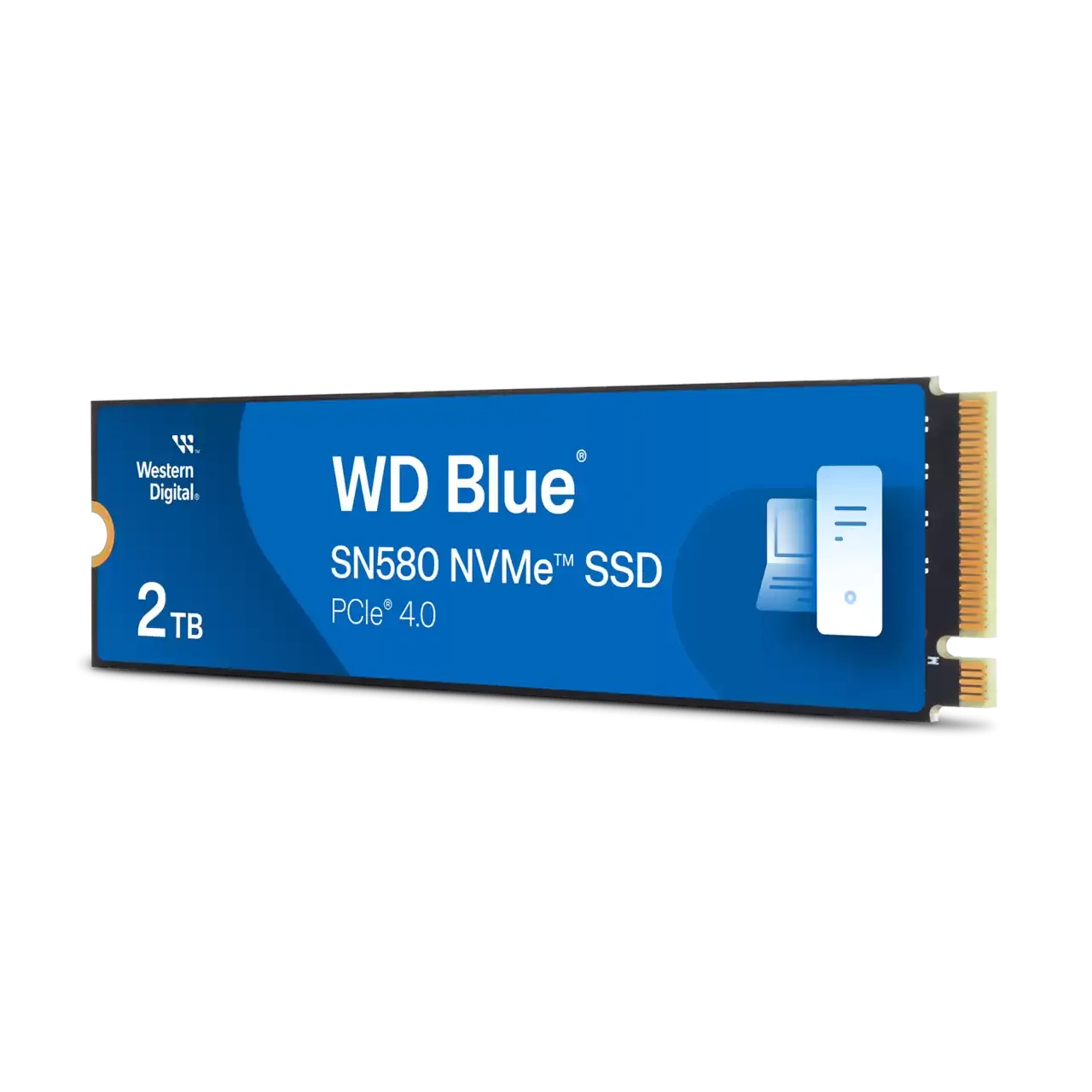 SSD-накопитель Western Digital Blue SN580 (WDS200T3B0E) 2 ТБ, M.2, PCI-E, 4150/4150 МБ/с, TLC
