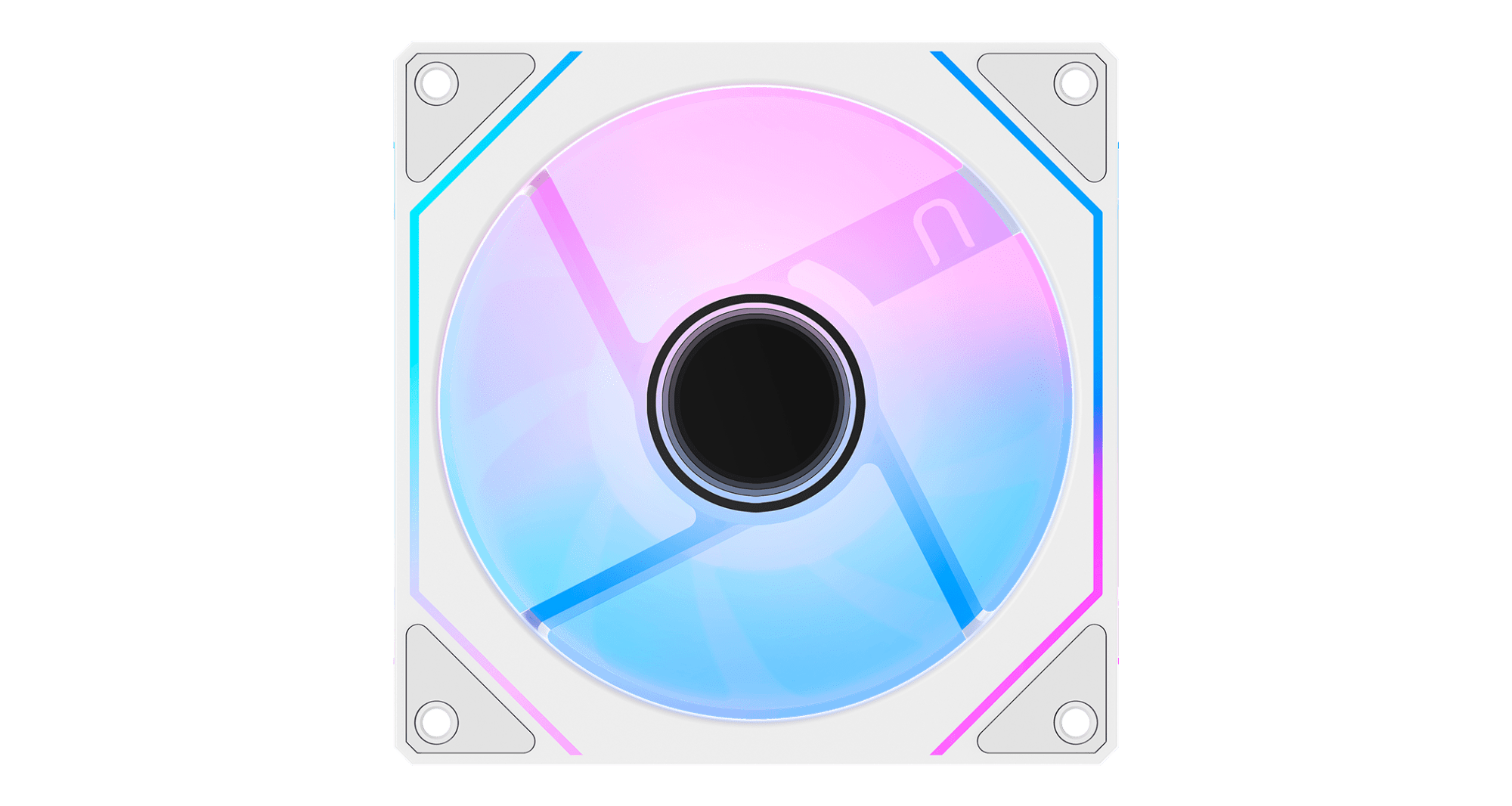 Вентилятор для корпуса Ocypus Gamma F12 WH ARGB 1x(120x120x25mm) 800-1600RPM 50CFM Белый