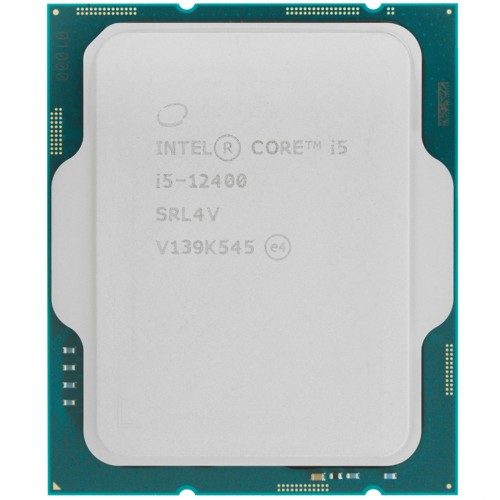 Процессор Intel Core i5-12400 (CM8071504555317) [LGA 1700, ядер - 6, 2.5 ГГц, TDP 117 Вт, OEM]