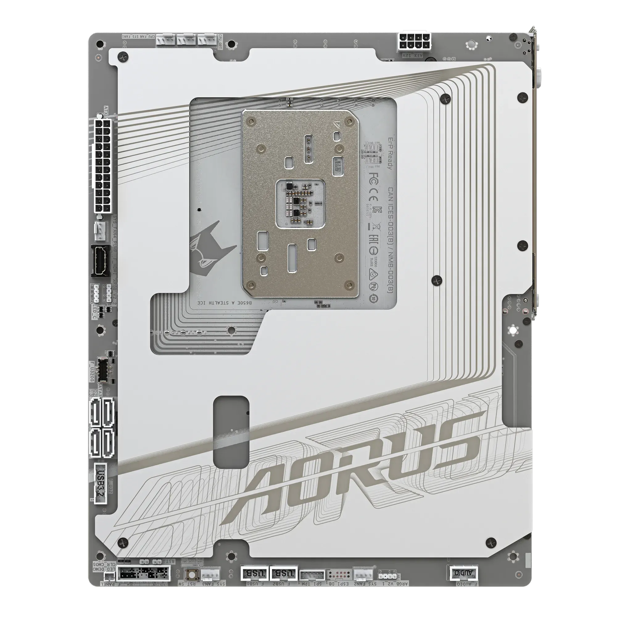 Материнская плата Gigabyte B650E AORUS STEALTH ICE [AM5, AMD B650, 4xDDR 5, 3xM.2, 1xPCI-E x16, Standard-ATX]