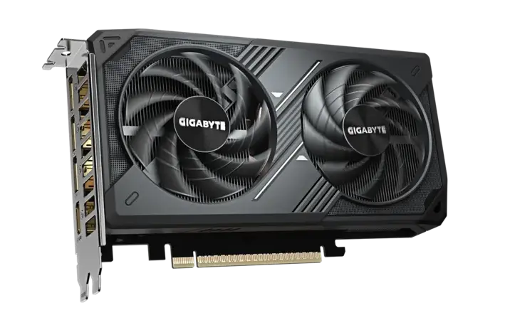 Видеокарта Gigabyte GeForce RTX 5060 WINDFORCE MAX OCV2 8G (GV-N5060WF2MAX OCV2-8GD) [8 ГБ, GDDR7, 128 бит, HDMI, DisplayPort (3 шт)]