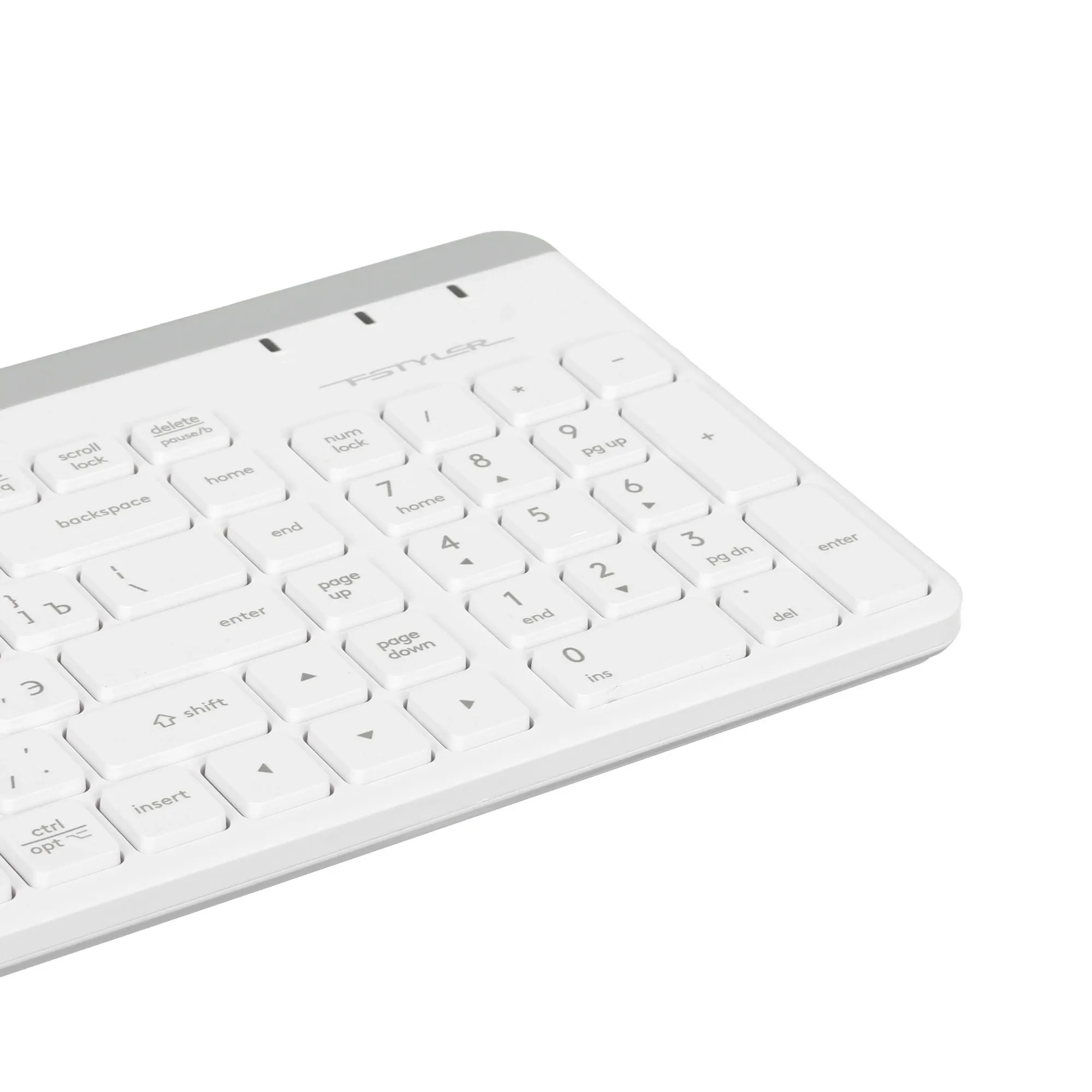 Клавиатура A4Tech Fstyler FK25 [мембранная, проводная, белая]