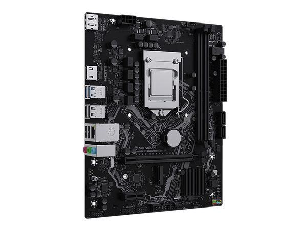 Материнская плата Maxsun Challenger B460M-D (MS-Challenger B460M-D) [LGA 1200, Intel B460, 2xDDR 4, 1xM.2, 1xPCI-E x16, Micro-ATX]