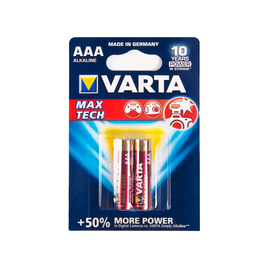 Батарейка VARTA Max tech Micro 1.5V - LR03/ AAA (2 шт) - купить по цене 1 470 тг. в интернет-магазине Forcecom.kz