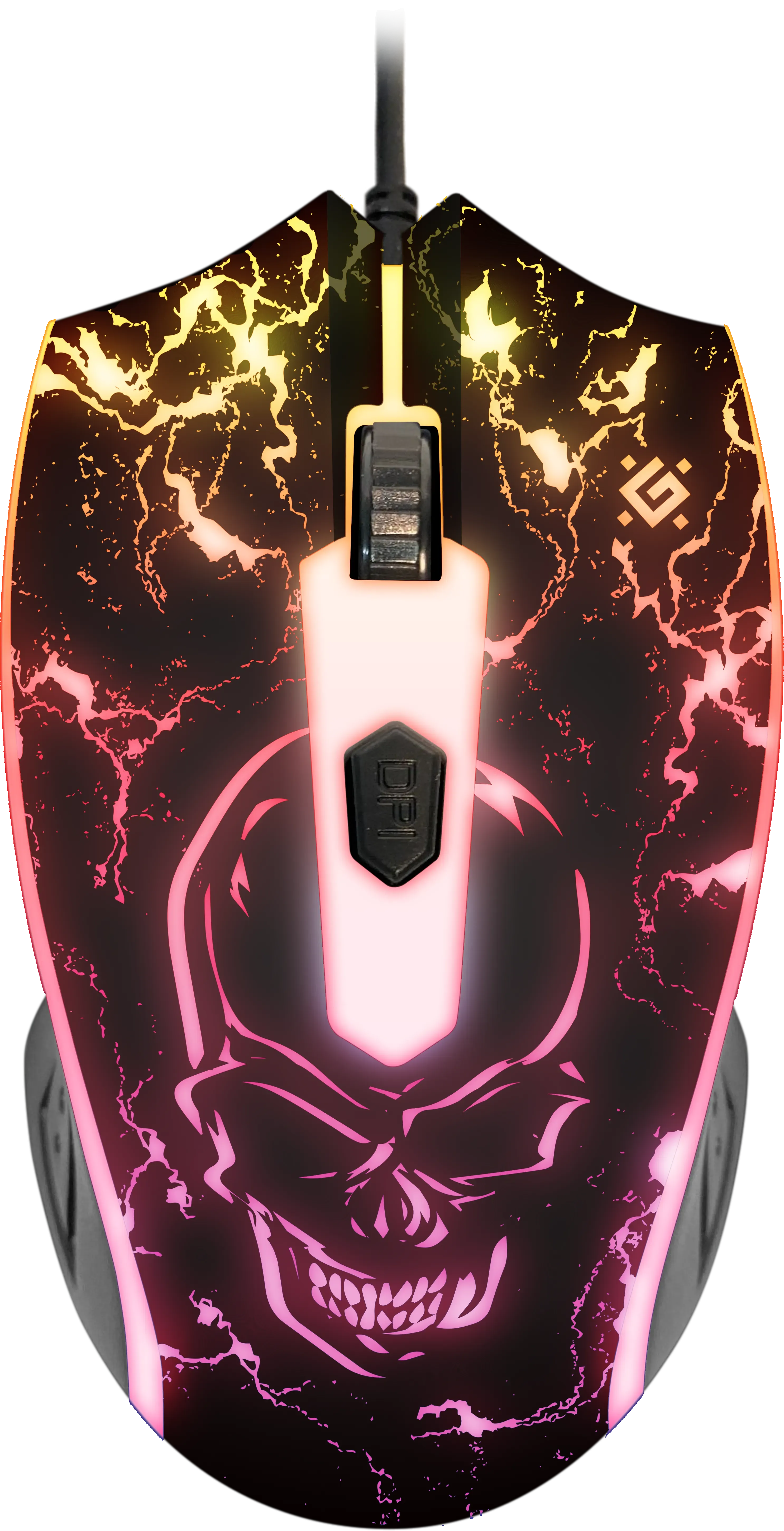 Мышь Defender Overmatch GM-069 (52069) [проводная, светодиодная, 2400 DPI, подсветка, черная]