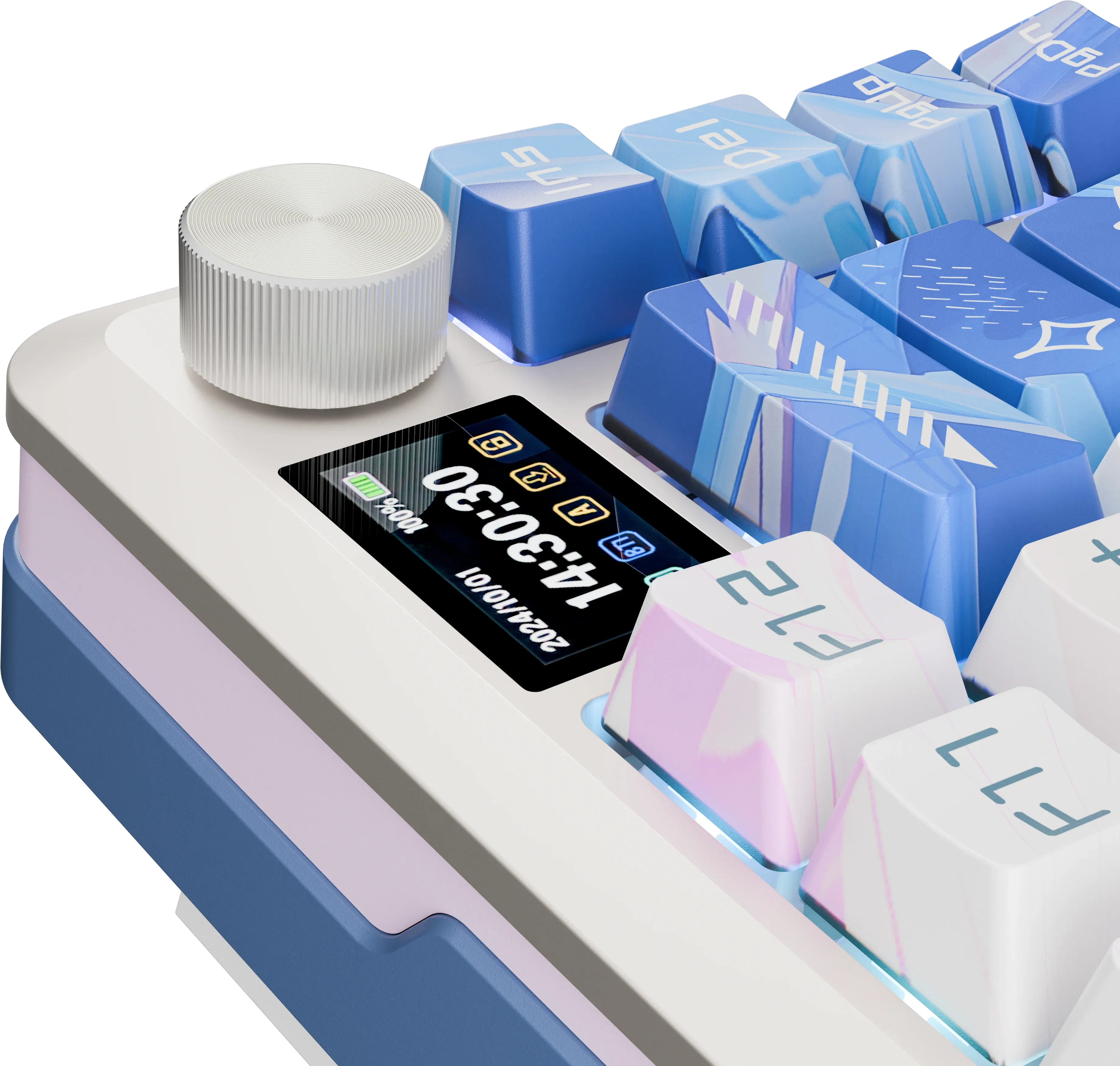 Клавиатура Redragon Flekact Pro (72616) [Механическая, беспроводная, клавиш - 81, подсветка, белая]