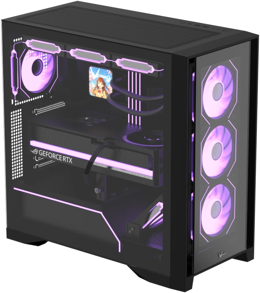Корпус Formula V Air Power G8 Cosmic [Midi Tower, 5 x 120мм ARPW, черный]
